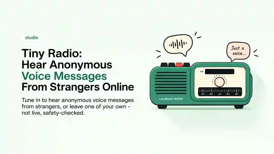 A green retro tabletop radio with a tuning dial and FM frequency scale